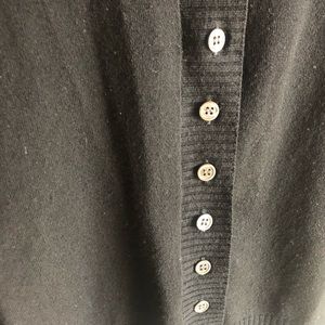 Theory Sweaters - Theory Black Wool Button Front Cardigan Theory Sweaters - Theory Black Wool Button Front Cardigan